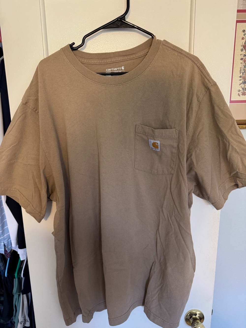 Carhartt Short-Sleeve Pocket Tee in Tan